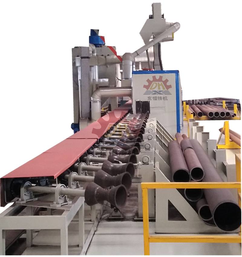 PLC automatic Convenient maintenance steel pipe inner and outer wall shot blaster