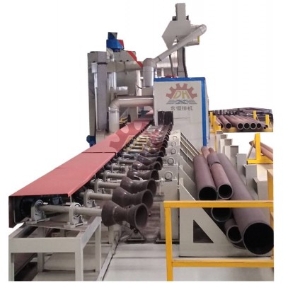 PLC automatic Convenient maintenance steel pipe inner and outer wall shot blaster